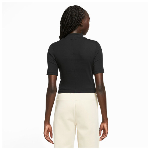 Nike Γυναικεία κοντομάνικη μπλούζα Sportswear Essentials Rib Mock